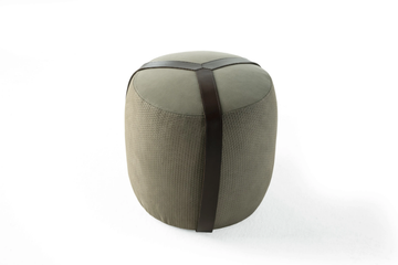 BROOKLYN - Round nabuk pouf by Gianfranco Ferré Home - view 3